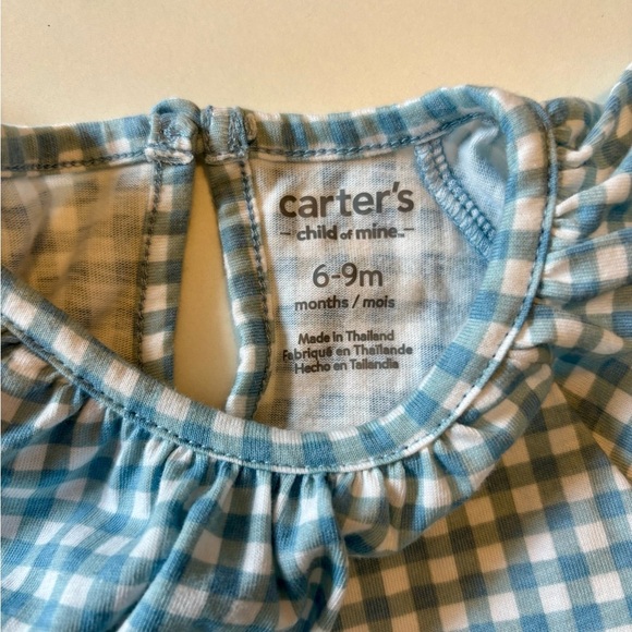 Carter's Blue Gingham Baby Set BNWT - Picture 3 of 4